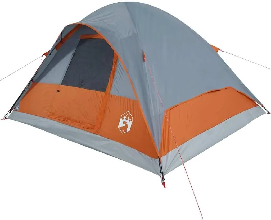 vidaXL Family Tent Dome 6-Person Orange Waterproof