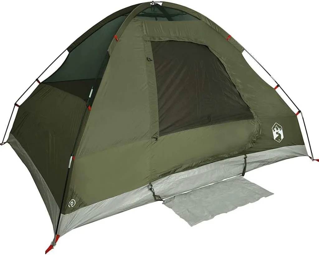 vidaXL Family Tent Dome Camping Shelter Utility Tent Blackout Fabric Waterproof