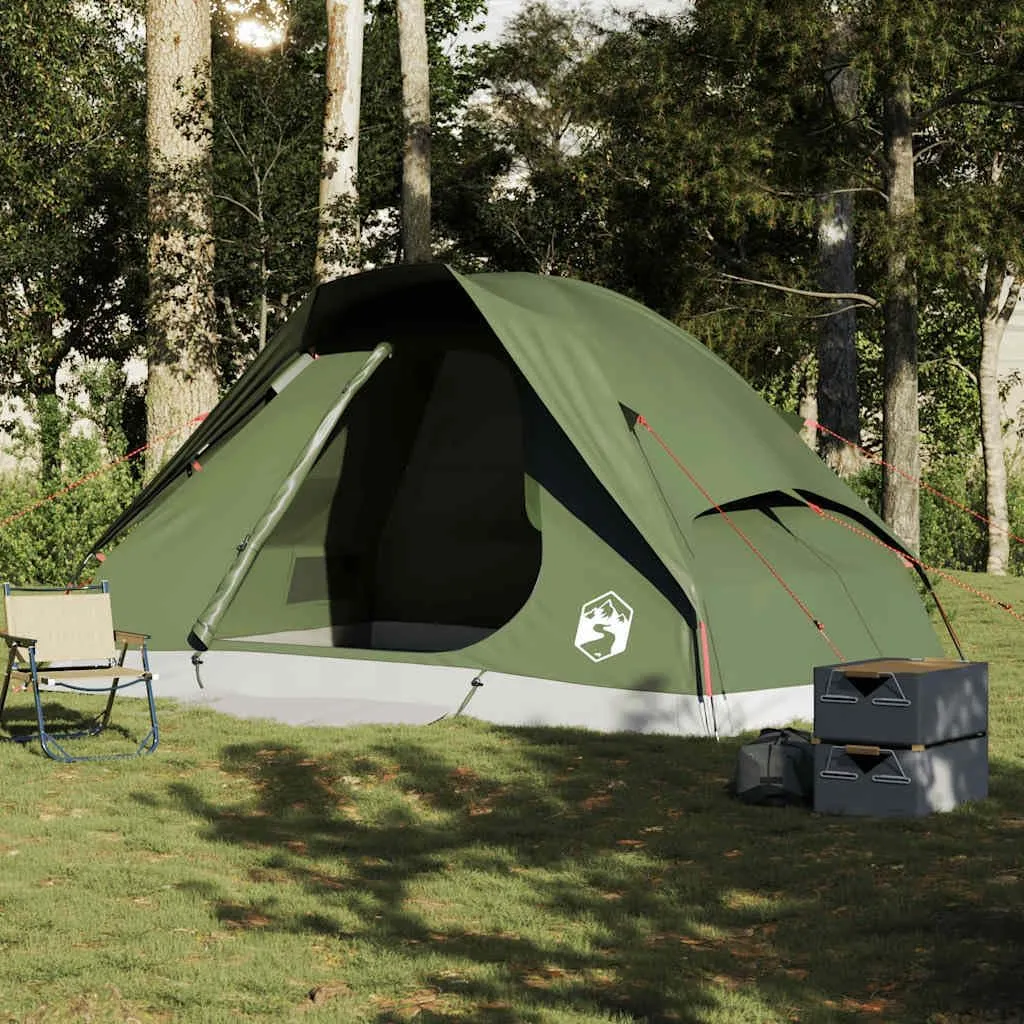 vidaXL Family Tent Dome Camping Shelter Utility Tent Blackout Fabric Waterproof