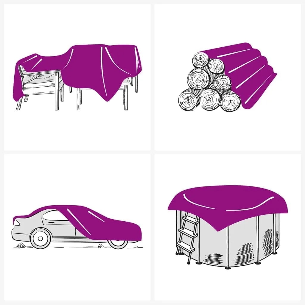 vidaXL Tarpaulin Anthracite 16.4x19.7' 7.11 oz/ft²