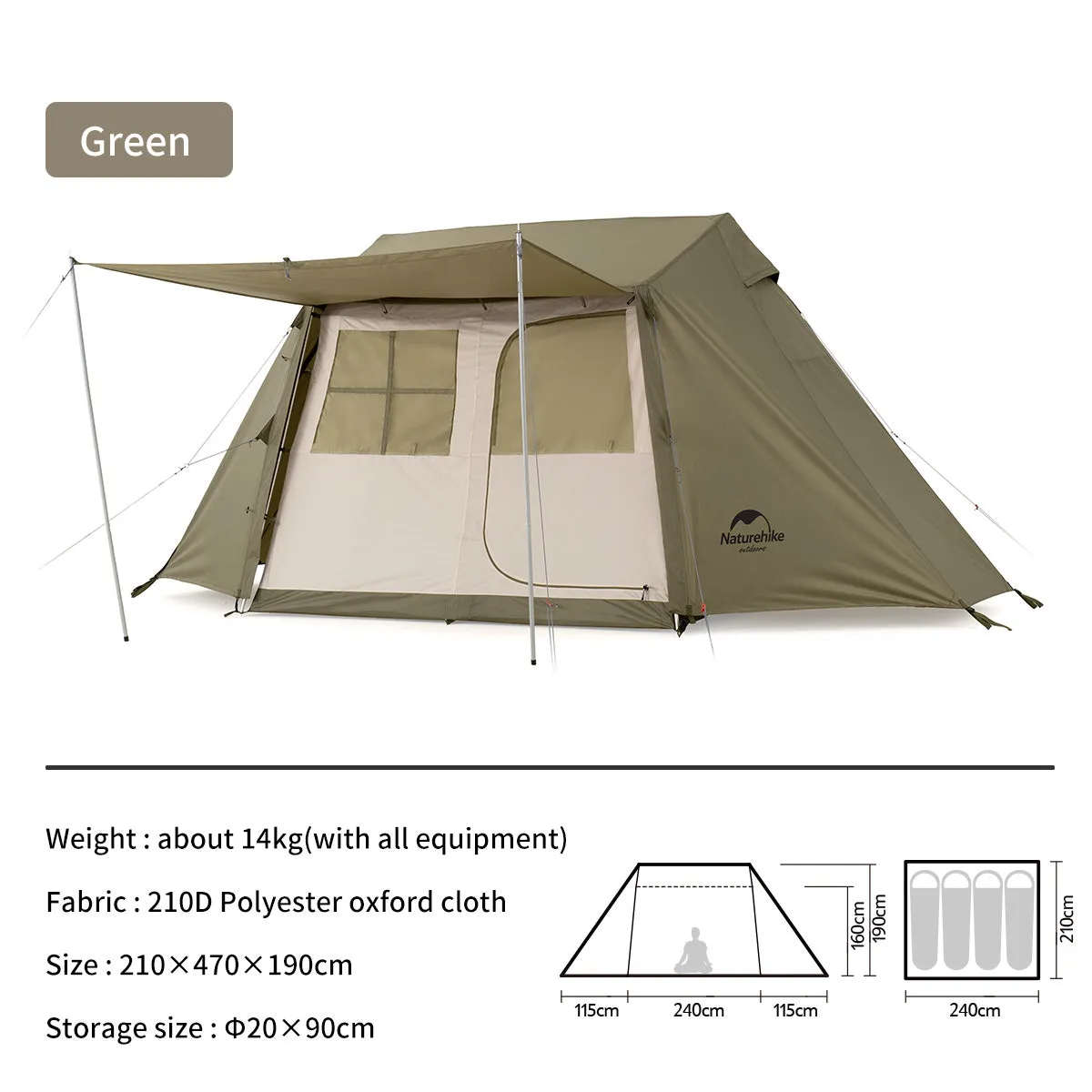 Village 5.0-Roof Automatic Tent