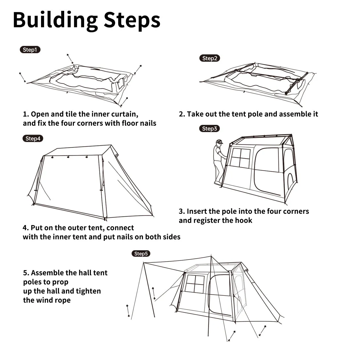 Village 5.0-Roof Automatic Tent