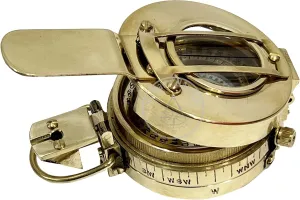 Vintage Compass Military Navigational Marine Brass Devices Pocket Nautical Navigational Instrument