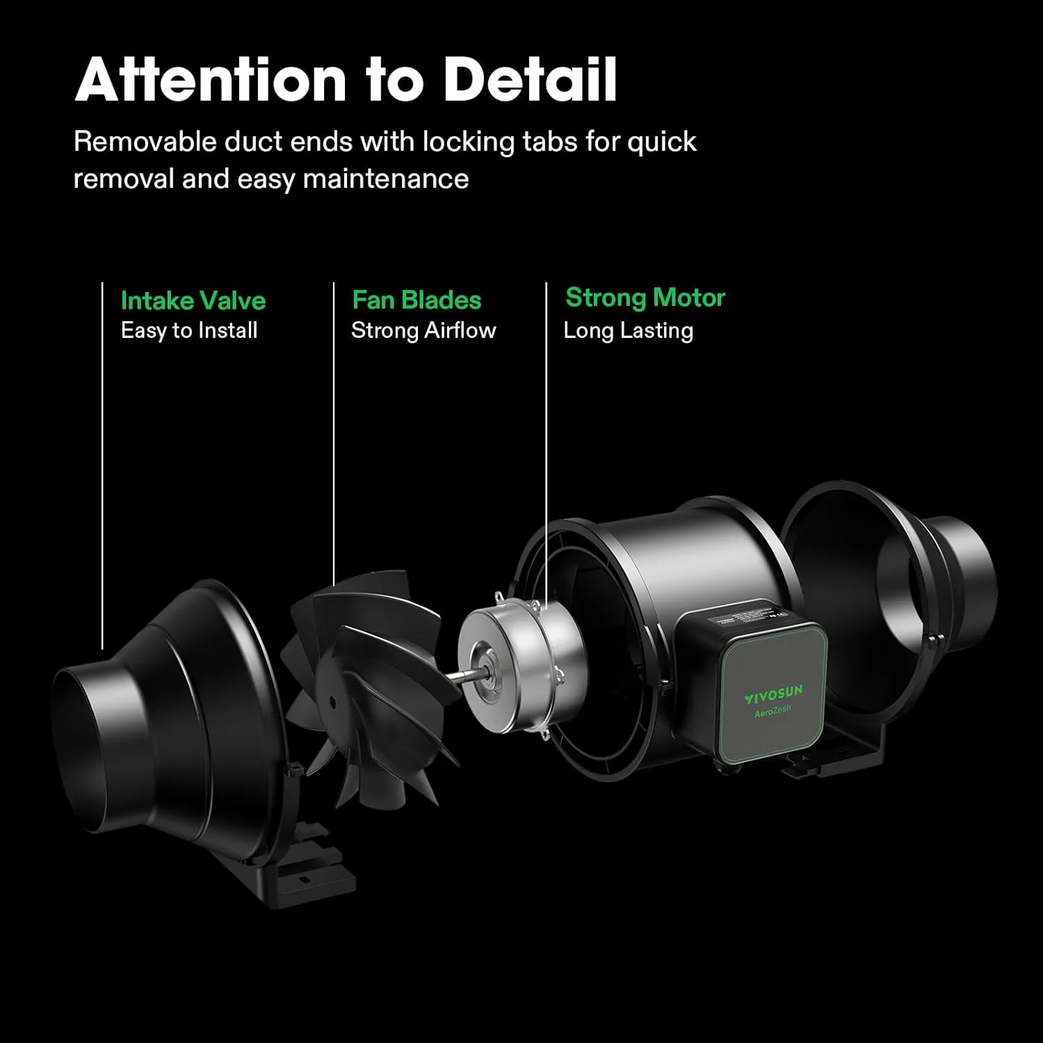 VIVOSUN Smart Air Filtration PRO S4 Kit 4", AeroZesh S4 Inline Duct Fan w/GrowHub E42A Temp. Humidity WiFi-Controller, Carbon Filter & Ducting, Cooling & Ventilation System for Grow Tent, Hydroponics