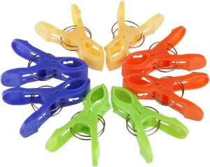 VOSAREA 16pcs Heavy Duty Tent Tarp Canopy Clips for Hanging Camping Accessories Strong Windproof for Outdoors