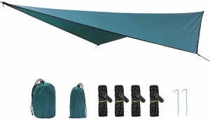 Waterproof Beach Sun Shelter Tarp Tent Shade Ultralight UV Garden Awning Canopy Sunshade Outdoor Camping Hammock Rain Fly(Color:Black)