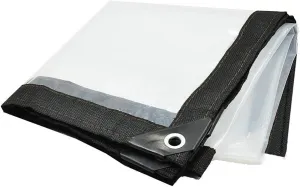 Waterproof Cover Tarp Tarpaulin Sheet,Sunshade Net, Shade Cloth, Tarpaulinlightweight Clear Anti-Rain, Outdoor Greenhouse Plastic Cover Balcony Window Insulation Film,a,2 * 3M