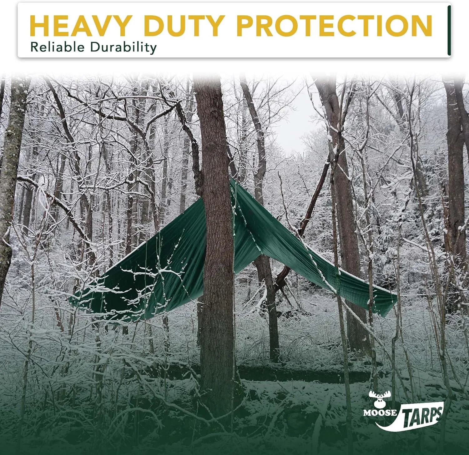 Waterproof Heavy Duty Tarp - for Wood Furniture, Car, Boat, Pool, & More - Tear Resistant - 30x50 Foot Indoor/Outdoor Reversible Green/Brown