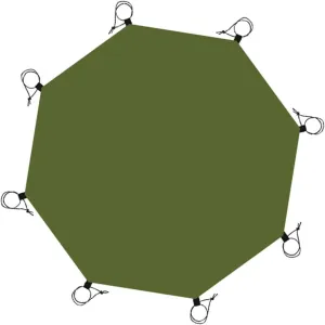 Waterproof Octagonal Tent Footprint Ground Mat Hammock Shelter Groundsheet Camping Tarp for Camping Equipment, No Ground Nails
