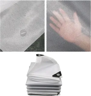 Waterproof Tarp Plastic Tarp Tent Cover for Under Tent Multi Purpose Protective Cover Durable Waterproof Weather Proof Rip and Tear Resistant 3.28ft x 4.92ft White