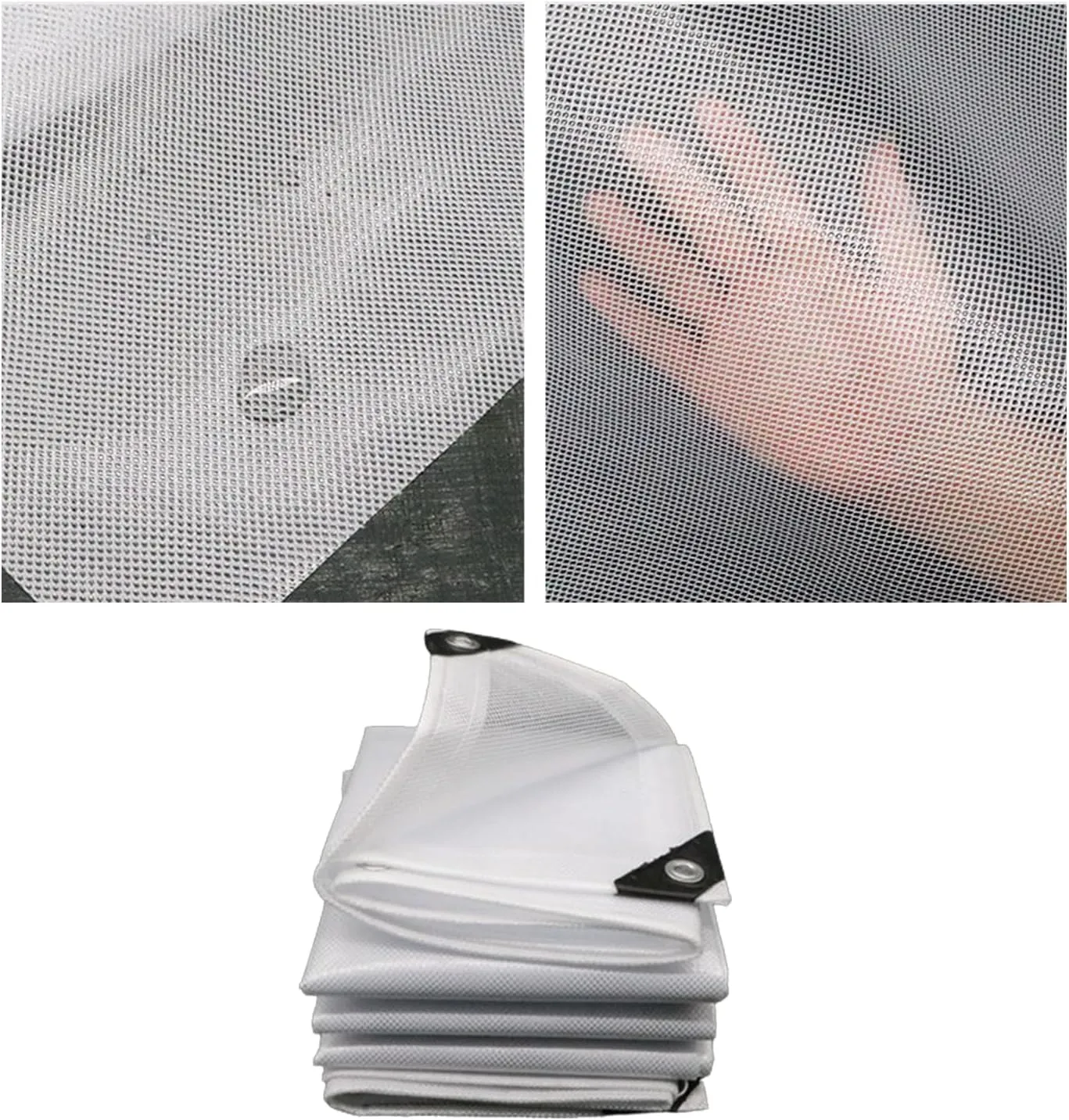 Waterproof Tarp Plastic Tarp Tent Cover for Under Tent Multi Purpose Protective Cover Durable Waterproof Weather Proof Rip and Tear Resistant 3.28ft x 4.92ft White