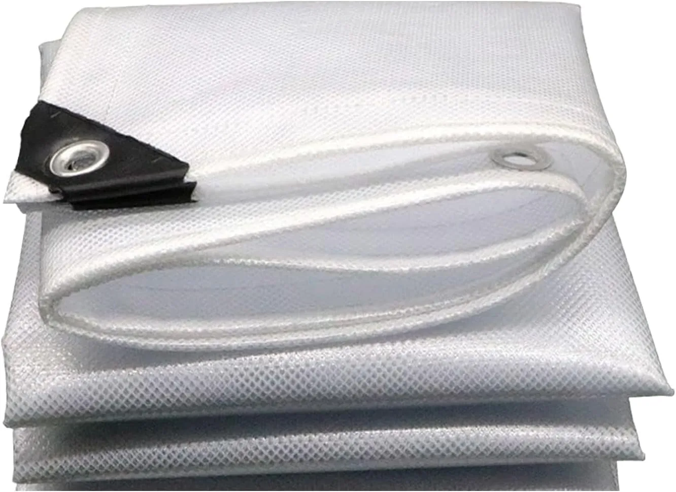 Waterproof Tarp Tarp for Under Tent Camping Tarp for Under Tent Multi Purpose Protective Cover Durable Waterproof Weather Proof Rip and Tear Resistant 2.46ft x 6.56ft White