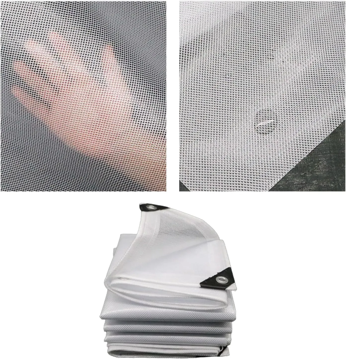 Waterproof Tarp Tarp for Under Tent Large Tarp for Under Tent Multi Purpose Protective Cover Durable Waterproof Weather Proof Rip and Tear Resistant 3.28ft x 4.92ft White