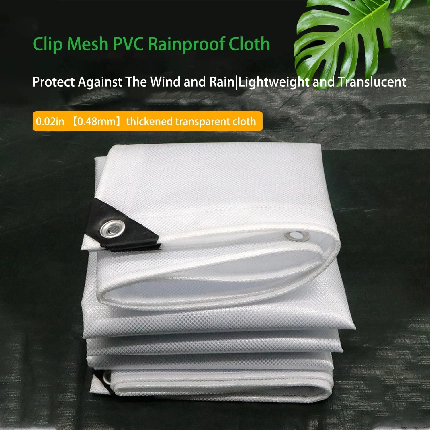 Waterproof Tarp Tent Cover Tarp for Under Tent Multi Purpose Protective Cover Durable Waterproof Weather Proof Rip and Tear Resistant 2.46ft x 3.28ft White