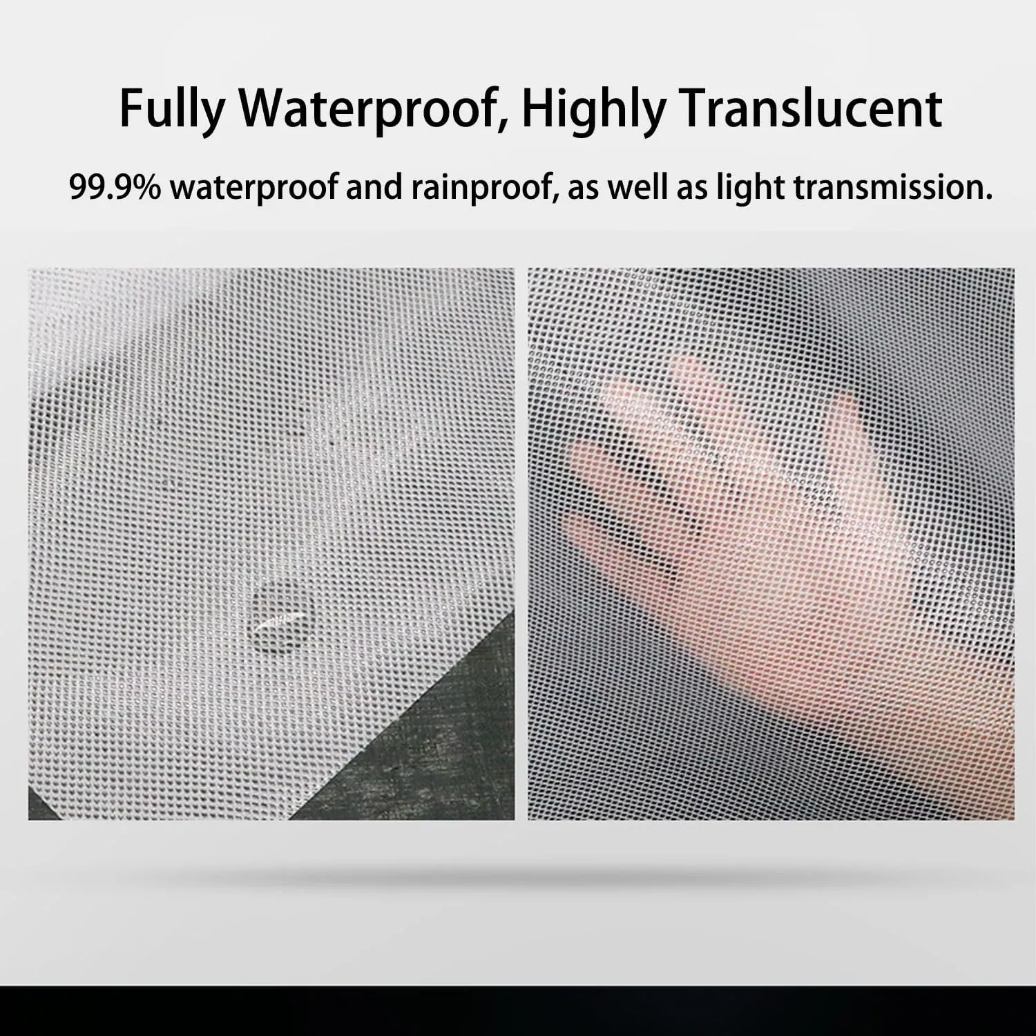 Waterproof Tarp Tent Cover Tarp for Under Tent Multi Purpose Protective Cover Durable Waterproof Weather Proof Rip and Tear Resistant 2.46ft x 3.28ft White