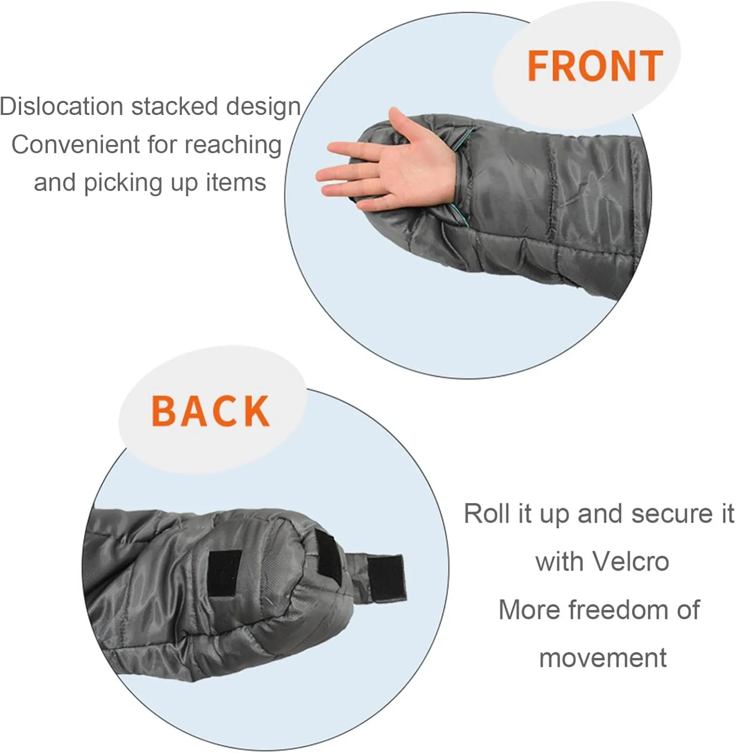 Waterproof Wearable Sleeping Bag, Adults Full Body Lightweight Walkable Sleeping Bags Suit for Camping Traveling All Season