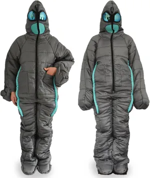 Waterproof Wearable Sleeping Bag, Adults Full Body Lightweight Walkable Sleeping Bags Suit for Camping Traveling All Season