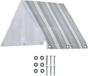 Weather-Resistant Canopy for Children's Swing Set, Stripe