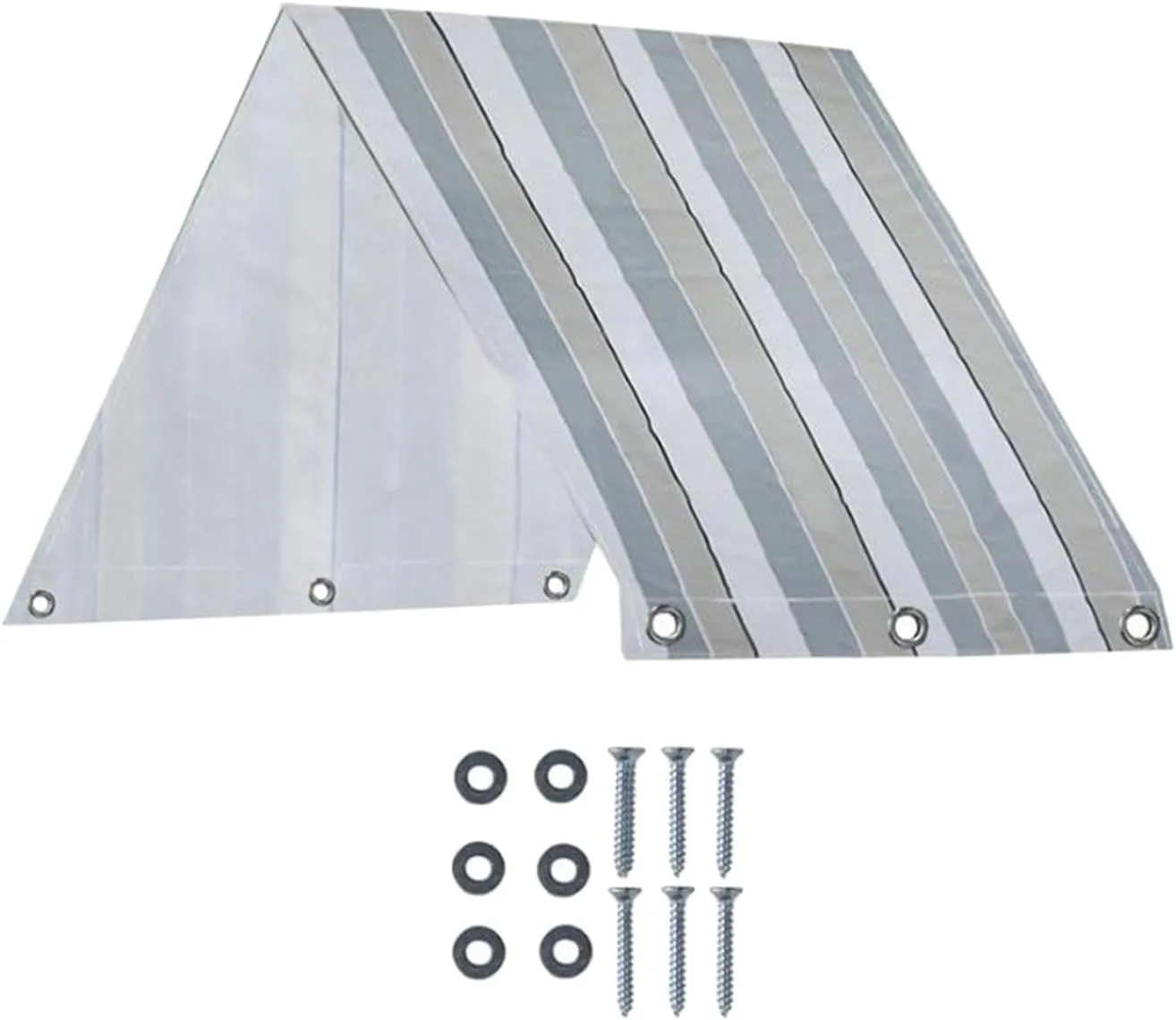 Weather-Resistant Canopy for Children's Swing Set, Stripe