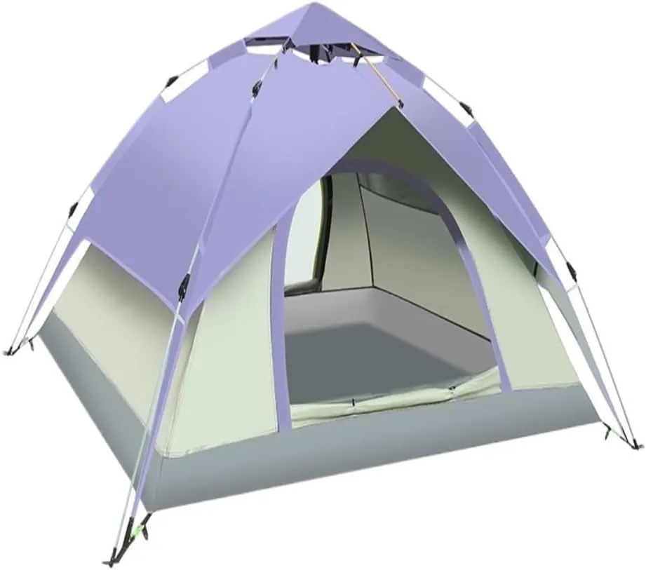 Weatherproof Tents Fully Automatic Tent Outdoor Thickened Rainproof Double-Layer Tent Camping Sunproof and Stormproof Tent Camping and Hiking Tents
