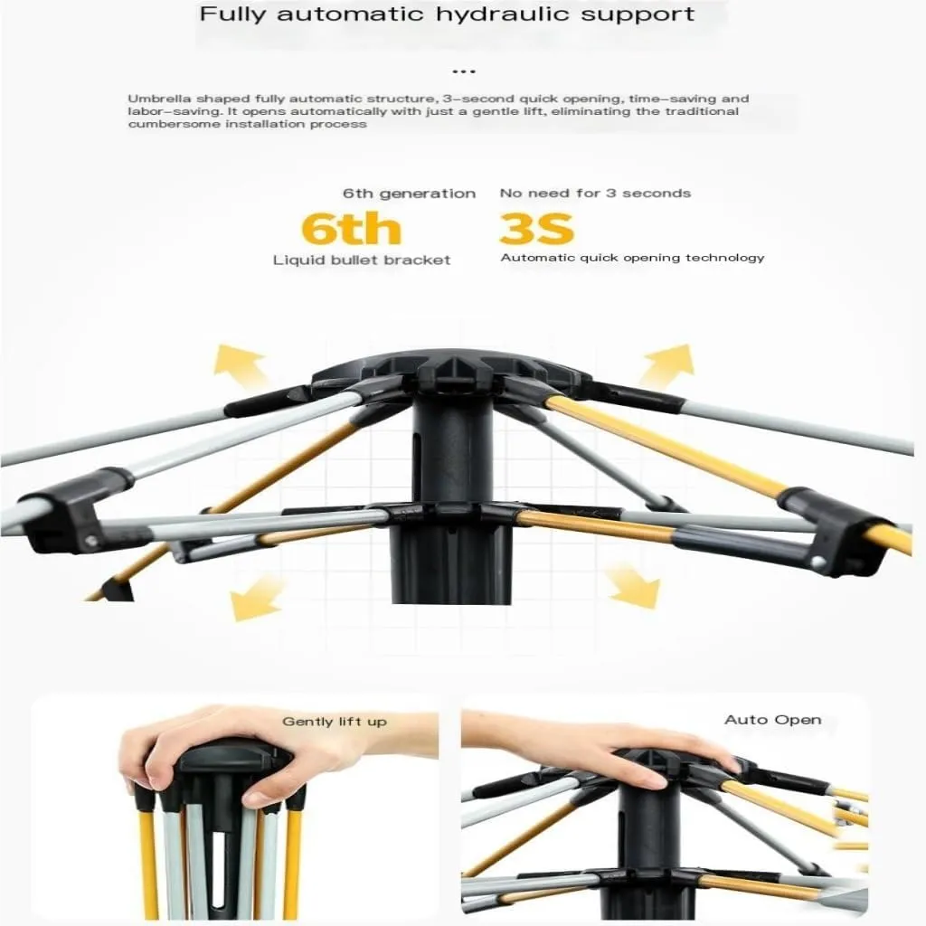 Weatherproof Tents Fully Automatic Tent Outdoor Thickened Rainproof Double-Layer Tent Camping Sunproof and Stormproof Tent Camping and Hiking Tents