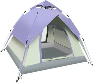 Weatherproof Tents Fully Automatic Tent Outdoor Thickened Rainproof Double-Layer Tent Camping Sunproof and Stormproof Tent Camping and Hiking Tents
