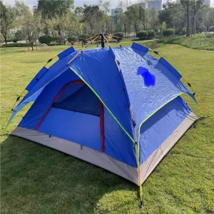 Weatherproof Tents Outdoor Rainproof 3-4 People Fully Automatic Portable Outdoor Camping Double-Layer Automatic Camping Tent Camping and Hiking Tents