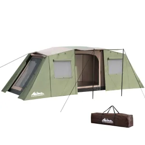 Weisshorn Instant Up Camping Tent 10 Person Outdoor Family Hiking Tents 3 Rooms-ACT