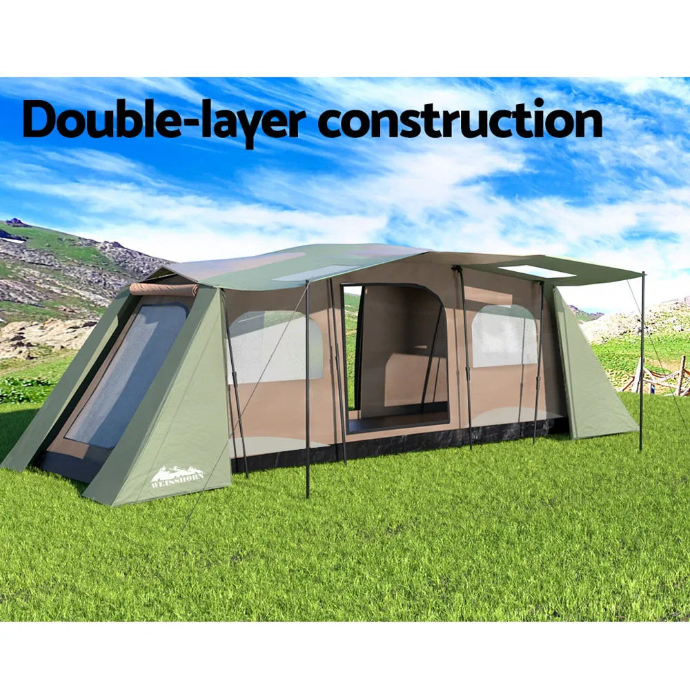 Weisshorn Instant Up Camping Tent 10 Person Outdoor Family Hiking Tents 3 Rooms-ACT