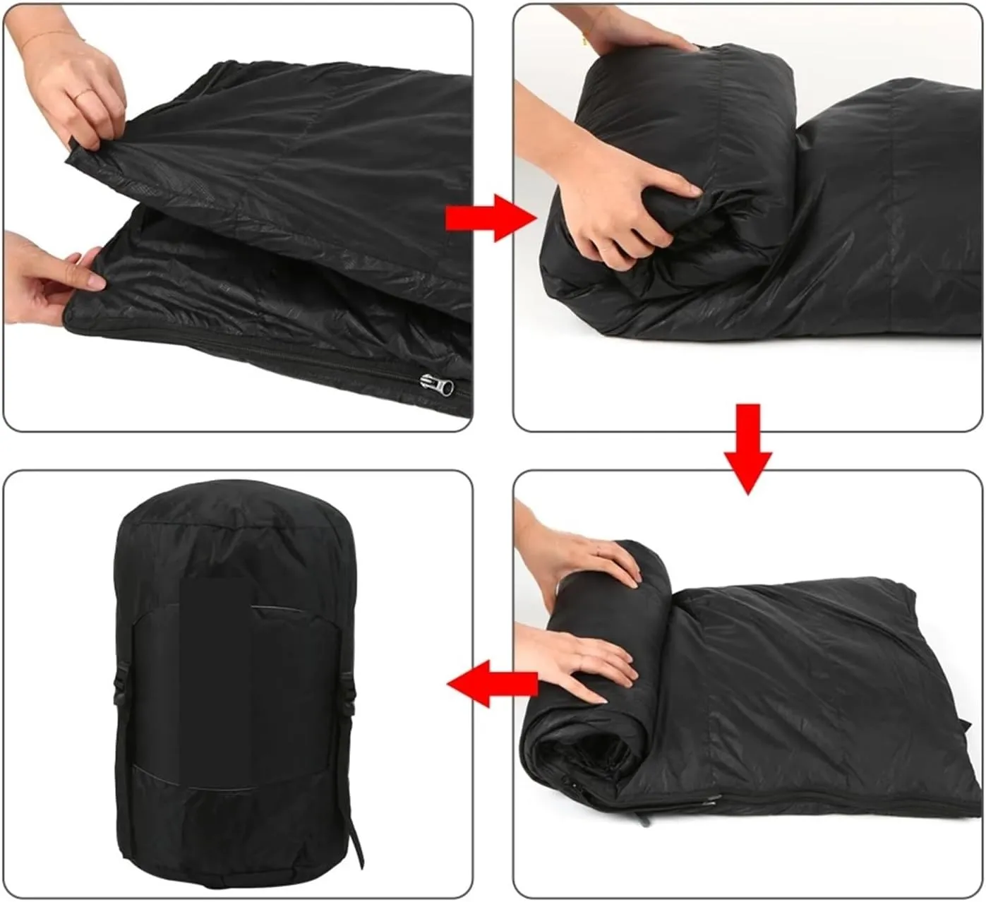 White Goose Down Double Sleeping Bag - Winter Camping & Backpacking Sleeping Pack for Hiking and Traveling