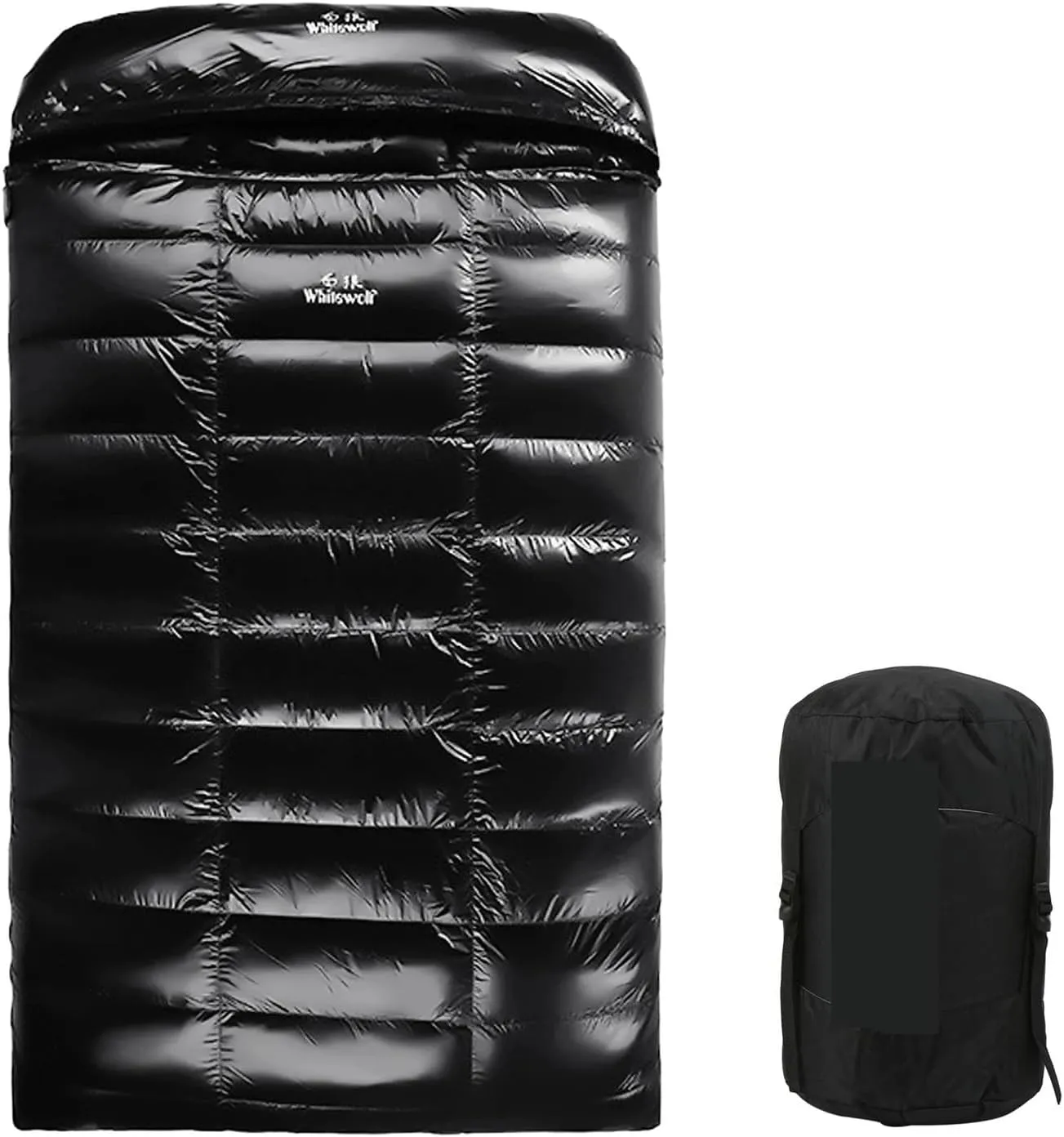 White Goose Down Double Sleeping Bag - Winter Camping & Backpacking Sleeping Pack for Hiking and Traveling