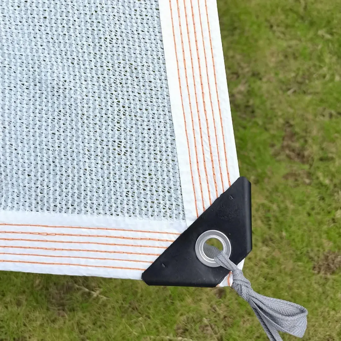 White Shade Cloth with Grommets,60% Garden Shade Netting Breathable Outdoor Shade Mesh Tarp,Sun Shade Sail Sunshade Net Cover for Greenhouse 5x20ft 10x15ft 20x45ft 35x60ft 40x45ft(10x20ft)
