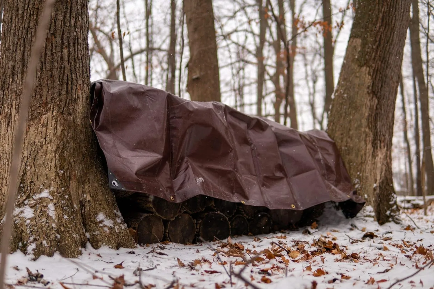 WHITEDUCK 6' x 8' Super Heavy Duty Poly Tarp Thick 16 Mil, Waterproof 100% UV Resistant Rip/Tear Proof Tarp w/Rustproof Grommets & Reinforced Edges (Finished Size: 5'6"x7'6")