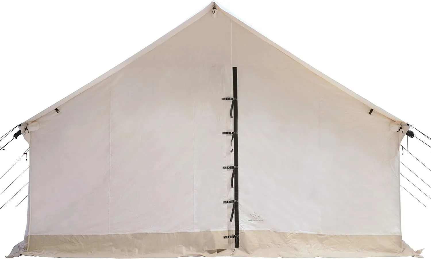 WHITEDUCK Alpha Canvas Wall Tent – Waterproof 4 Season Outdoor Camping & Hunting Tent w/Heavy Duty Aluminum Frame & PVC Floor for Large Groups Families & Outfitters