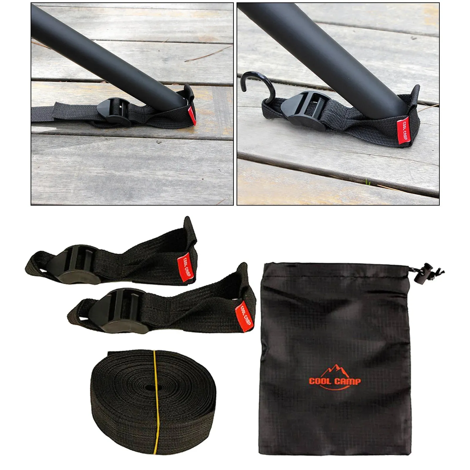 Windproof Tent Pole Fix Buckle Heavy Duty Wear-Resistant Canopy Holder Fixer Tent Tarpaulin Tarp Pole Nails Fastener Clip