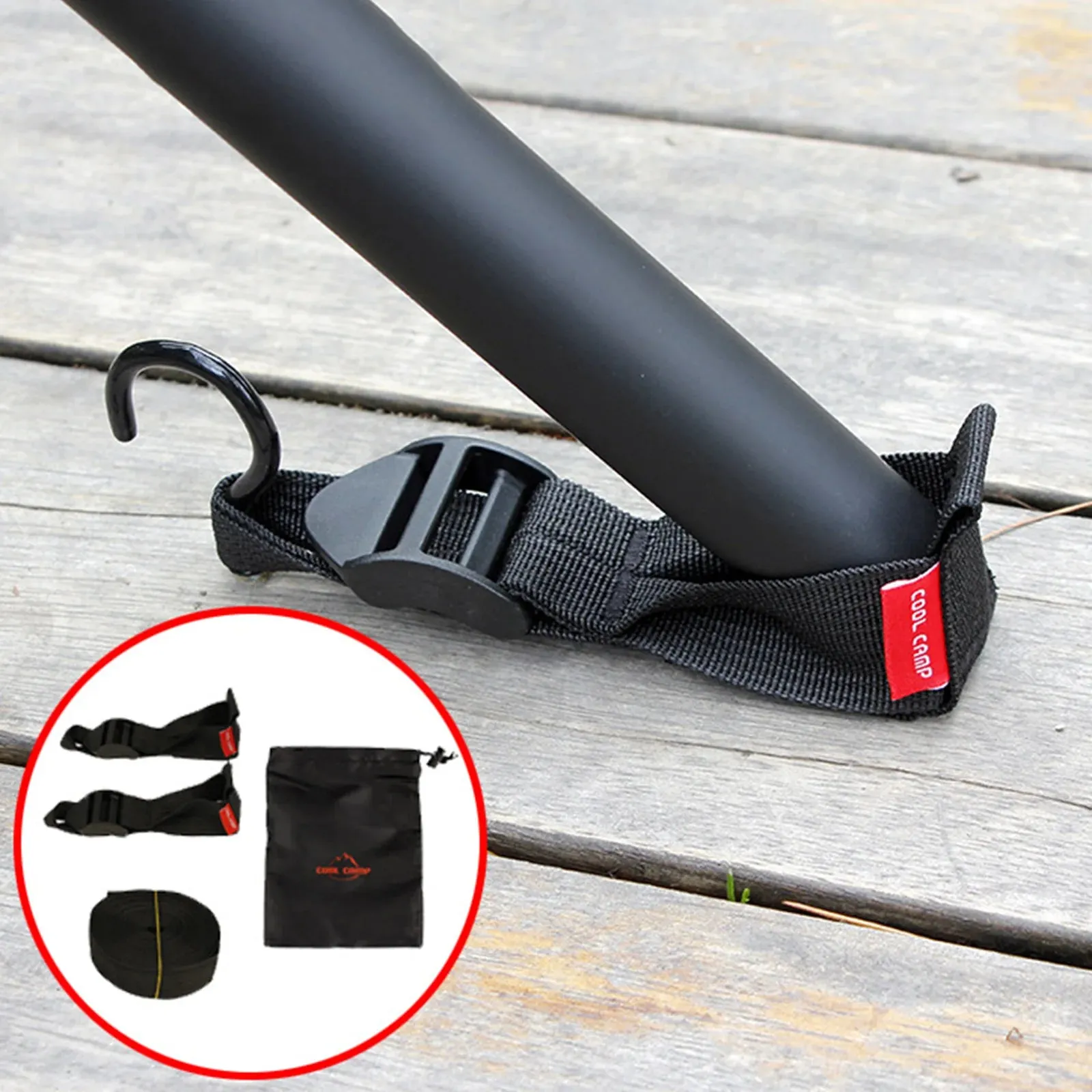 Windproof Tent Pole Fix Buckle Heavy Duty Wear-Resistant Canopy Holder Fixer Tent Tarpaulin Tarp Pole Nails Fastener Clip