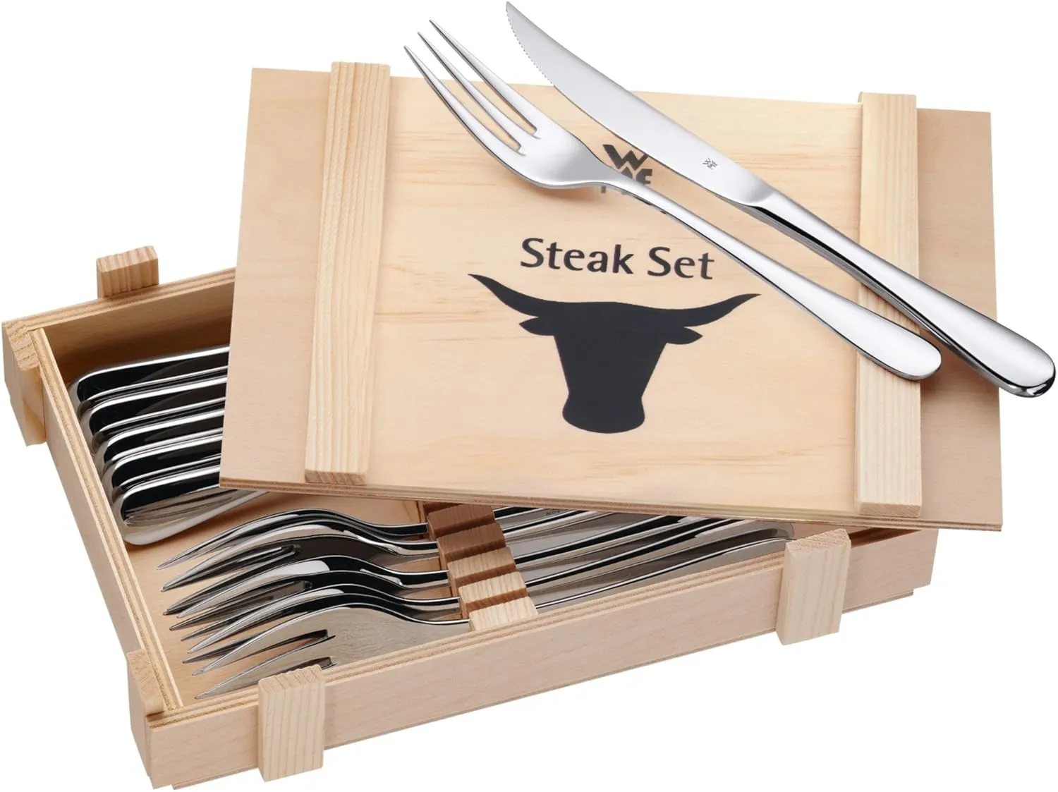 WMF Steak Cutlery 12 pieces (6 personas)