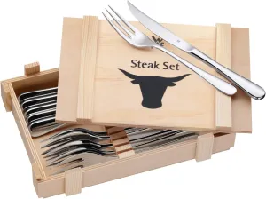 WMF Steak Cutlery 12 pieces (6 personas)