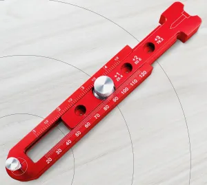 Woodworking Compass Scriber, Portable Aluminum Alloy Woodworking Compass Tool, Adjustable Metric/Inch Arc Drawing Ruler Circle Drawing Ruler Marking Gauge Circle Marking Tool (mini)