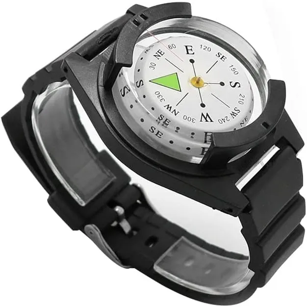 Wrist Compass for Outdoor Hiking Camping Diving High Precision Professional Wrist Diving Compass