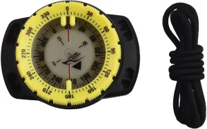 Wrist Compass Watch, Glow in The Dark Wrist Mount Compasses, Waterproof Orienteering Scuba Diving Hiking Compasses, for Kayak Scuba Diving Accessories(Yellow)
