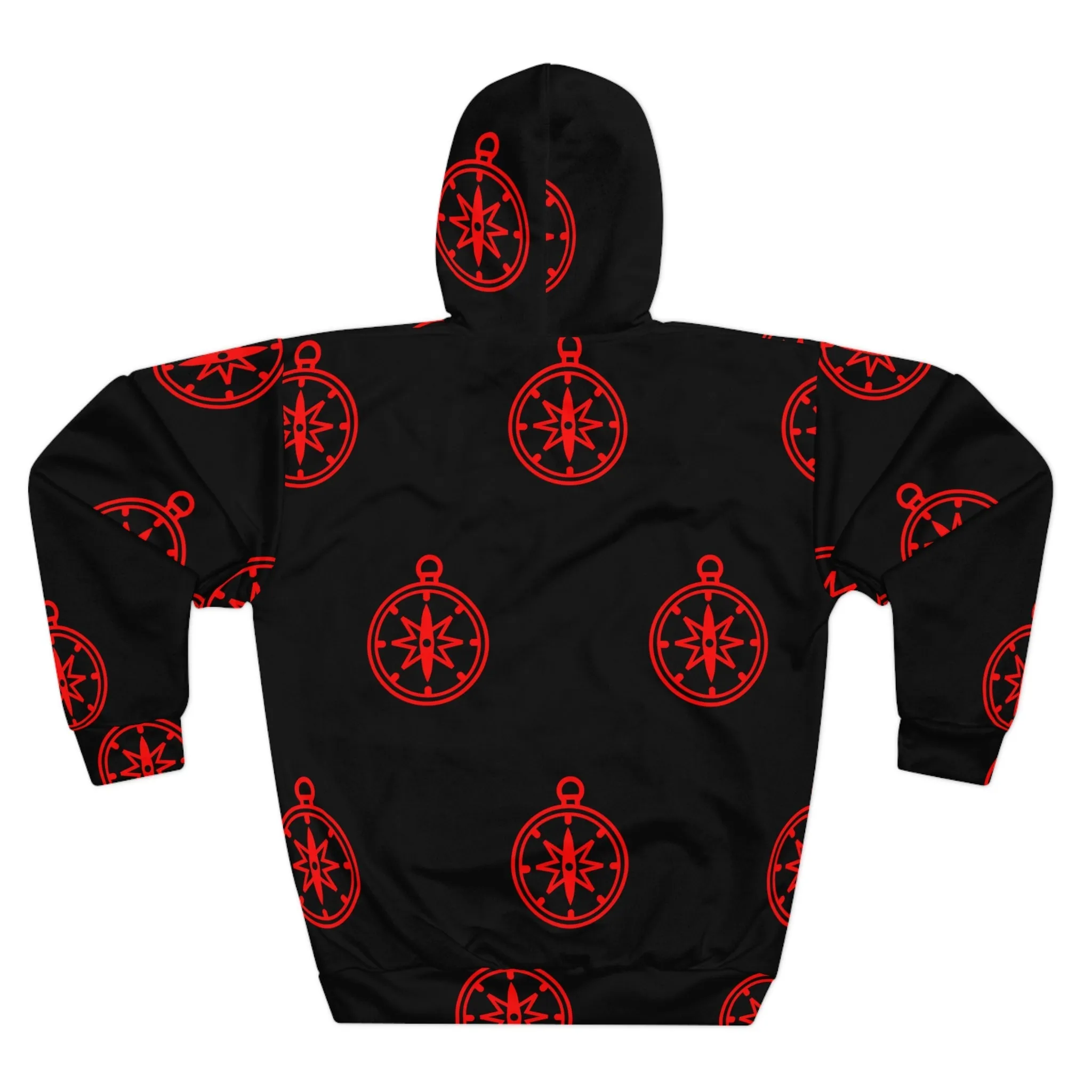 WS Red Compass Pullover Hoodie