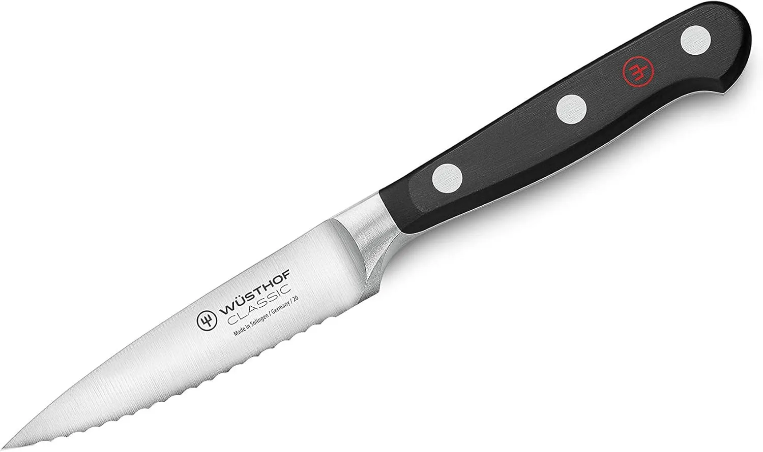 Wüsthof Classic Paring Knife, 3.5-Inch, Serrated