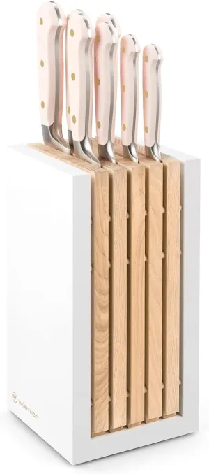 WÜSTHOF Classic Pink Himalayan Salt 8 Piece Knife Block Set