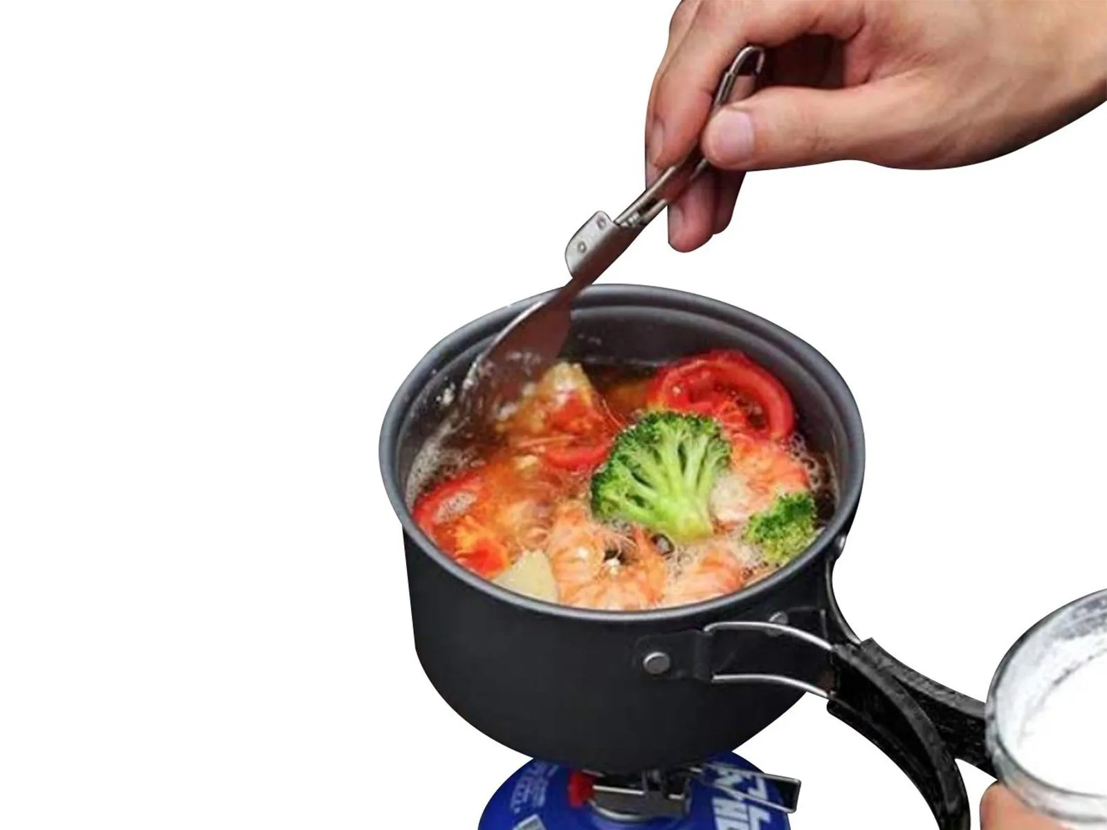 X Stainless Folding Bag Foldable Functional Super affordable Storage 5Pcs Set Cutlery Utensil with 2 Steel