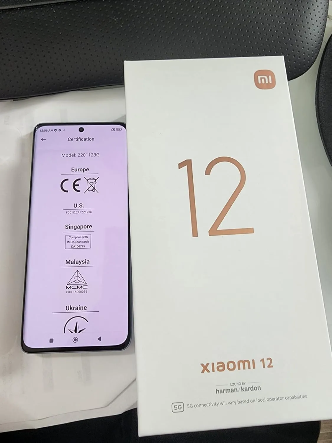 Xiaomi 12 5G   4G LTE 256GB   8GB Snapdragon® 8 Gen 1 Global Unlocked 50MP Pro Grade Camera (Not for Verizon Boost At&T Cricket Straight)   (w/Fast Car Charger Bundle) (Gray)