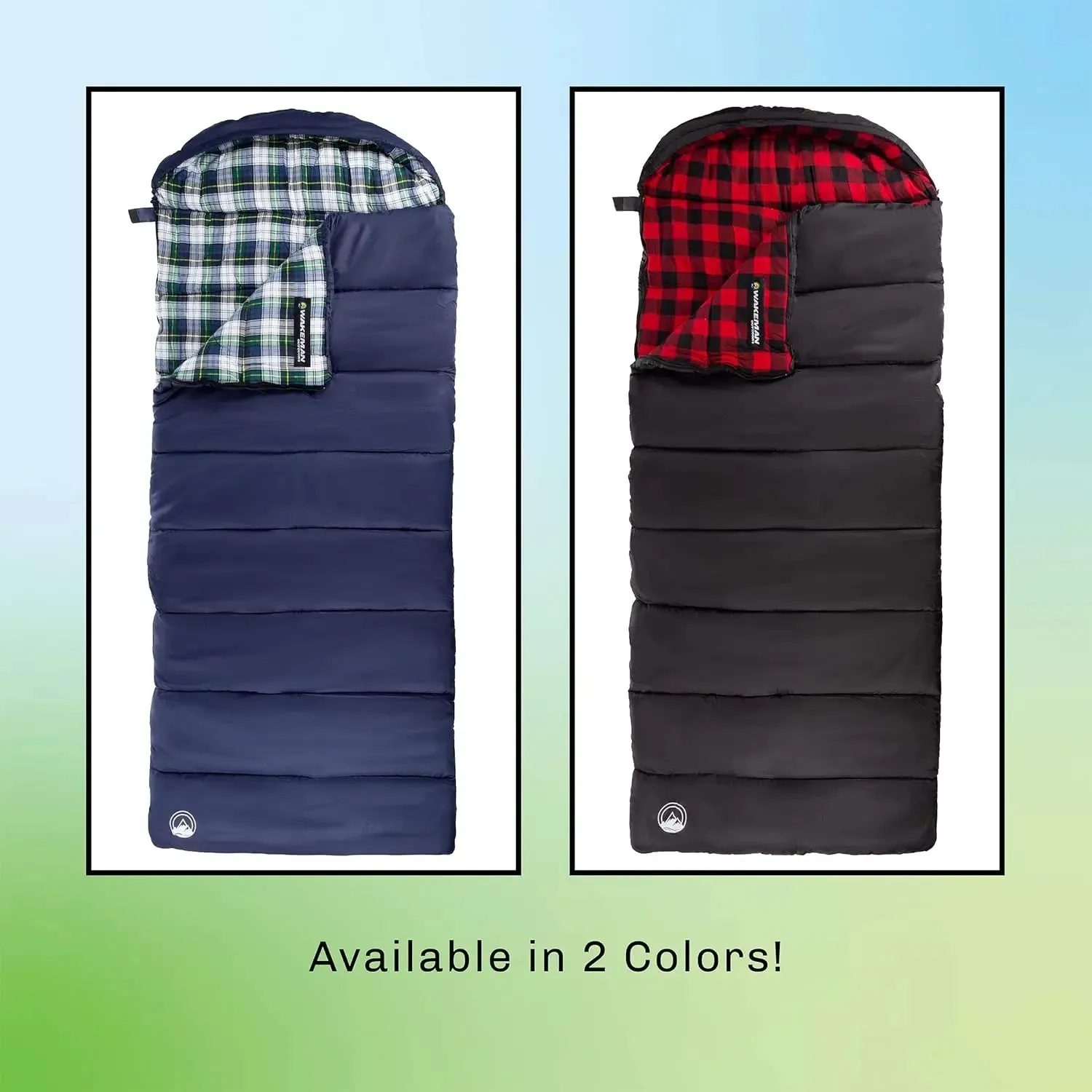 XL 3-Season Sleeping Bag with Hood - 32°F Comfort Rated for Backpacking, Hiking, and Camping