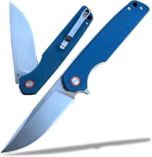 YAK & YETI Micarta Handle Folding Knife- Everyday Carry Knife for Men and Women - Indoor or Outdoor-Camping and Hunting knife-D2 steel Blade