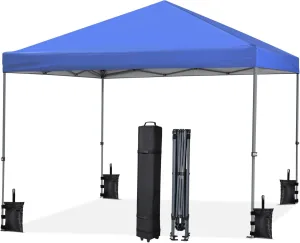 Yardwe Pop Up Tent Canopy with Wheeled Carry Bag for Outdoor Events Beach Sun Protection Spacious Design