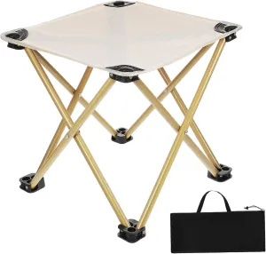 YARNOW Folding Camping Stool with Carry Bag Portable Stool for Adults for Outdoor Fishing Picnic